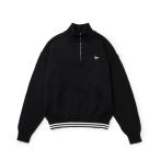  New Era (NEW ERA) Golf одежда свитер женский GFW KNIT HALF-ZIP PO JAQ LOGO BLK 15129413 [ внутренний стандартный товар ][2026 год осень-зима модель 