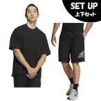 アディダス 半袖Tシャツ ハーフパンツ セット メンズ メンズ バッジ オブ スポーツ ロゴ 半袖Tシャツ+ショーツ HN0405 KO212+HF7201 IF299 adidas