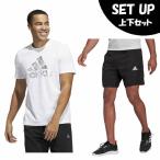 アディダス 半袖Tシャツ ハーフパンツ セット メンズ フォイル バッジ オブ グラフィック 半袖Tシャツ+ショーツ HE4791 IE088+GT8161 IYM27 adidas