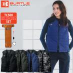 【送料無料】バートル BURTLE ヒーターベスト メンズ レディース 作業服 作業着 ワークウェア スポーツウェア + サーモクラフト 電熱パッド 3214 + TC500 ‥