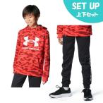 Under Armor тренировочный одежда верх и низ в комплекте Junior UA armor - флис большой Logo f-ti-+ брюки 1388280-713+1388281-001 UNDER ARMOUR