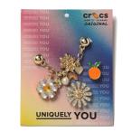 【メール便送料無料】クロックス クロックサンダル チャーム ジュニア ジビッツ NICE GEM MIX 5P 10012117 crocs