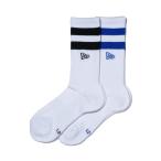 [ почтовая доставка бесплатная доставка ] New Era NEW ERA Golf носки мужской носки Crew 2 пара линия флаг Logo embro Ida Lee 14518185 od
