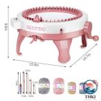  вязальная машина 48 игла ткань машина ребенок игрушка DIY рукоделие функционирование простой вращение тканый машина compact шарф вязаный muffler пакет шляпа шерсть вязальная машина рукоделие плетеный ki