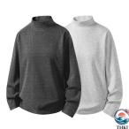 t рубашка ворсистый осень одежда осень предмет футболка с длинным рукавом tops с высоким воротником красивый . защищающий от холода мужская мода 2025 осень-зима 