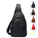 ボディバッグ メンズ 本革 2way 斜め掛け ショルダーバッグ 自転車 鞄 レザー ワンショルダー カジュアル 機能性