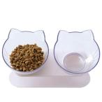  кошка .. тарелка кошка посуда домашнее животное посуда кошка посуда кошка миска комплект капот миска домашнее животное миска кошка еда .... предотвращение скольжения голова down товары для домашних животных белый NEKONIKOSETO