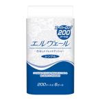 大王製紙 エルヴェール 芯なしトイレットティシュー 200m×6ロール シングル