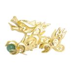 アウトレット品 五月人形部品 竜頭 純金箔押し 21ya1782