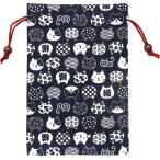  столица . сделано в Японии .. печать . сумка кейс inserting .. печать ....... кошка темно-синий 18×26.5cm