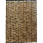 いぶし焼 天津すだれ 約88×220cm ブラウン 袋入り いぶし焼加工で 虫やカビが付きづらい 水勘製簾所