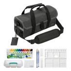 ぺんてる 絵の具セット 画材セット 洗濯可 コンパクトモデル ブラック ぞうきん付き ZST32-AG