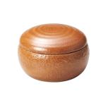 萬古焼 まんまる おひつ器(小) 飴釉 