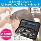 散髪用ハサミ ハサミ 散髪 高級ステンレス プロ仕様 家庭用 初心者用 ケース付き カットはさみ すきバサミ 櫛(くし)、ダッカールピン×2