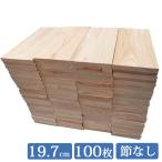 板材 国産ひのき 1面無地板 197mm×85mm 100枚入り 木材 端材 DIY