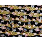 Yahoo! Yahoo!ショッピング(ヤフー ショッピング)金襴のはぎれ　唐織　黒地狛犬柄　広巾（70ｃｍX35ｃｍ単位）帯地のはぎれ
