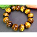 Yahoo! Yahoo!ショッピング(ヤフー ショッピング)≪19312≫●鑑別済・本物保証●16mm●タイガーアイ 黄虎目石●ブレスレット●内径17cm●天然石●パワーストーン