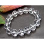 Yahoo! Yahoo!ショッピング(ヤフー ショッピング)天然石 パワーストーン　　25835　　12mm カット 水晶 クリスタル ブレスレット 内径16cm 鑑別済・本物保証