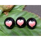 天然石 パワーストーン 61975 今月30%OFF 卸163円→114円 わけあり ピンク ハート 彫 10mm 1粒売り オニキス 送料無料有