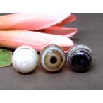 天然石 パワーストーン 64274 今月の半額 わけあり 双眼 黒天眼石 14mm 1粒売り 神の眼 送料無料有 チベット産