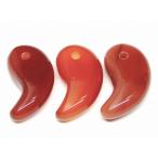天然石 パワーストーン 66447 今月30%OFF わけあり 勾玉 赤瑪瑙 31×17mm 1個売り メノウ アゲート 送料無料有