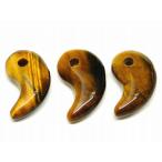 天然石 パワーストーン 66452A 今月40%OFF わけあり 勾玉 青黄タイガーアイ 18mm×12mm 1個売り 虎目石 送料無料有