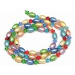 ショッピングわけ有 天然石 パワーストーン　68157　　今月の半額 わけあり ミックス ヘマタイト 磁気有 8mm×5mm〜4mm 1連48cm 通し針、1mゴム等付き 送料無料有