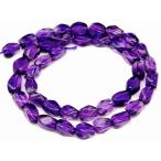 ショッピング天然石 天然石 パワーストーン　　68279　　アメジスト ツイスト 10mm×6mm 1連38cm 通し針、解説書、1ｍゴム付き 送料無料 ブラジル産