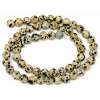 ショッピングダルメシアン ≪g3-1092≫ダルメシアンジャスパー 6mm 1連38cm 通し針、解説書、1mゴム付き 送料無料有 ブラジル産 天然石 パワーストーン ポイント消化