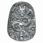 天然石　g3-1719　今月40%off 卸4580円→2748円 58mm×41mm A 1個売り 龍 ドラゴン 彫り テラヘルツ ペンダントトップ 送料無料