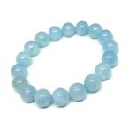天然石 パワーストーン　　g3-200H　　アクアマリン 12mm 5A ブレスレット 内径調整可能 ブラジル産