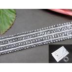 g3-295A　　今月3％off AA 6×3mm ボタンそろばん ソロバン クリスタル 水晶 通し針、解説書、1ｍゴム付き 天然石 パワーストーン