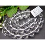 g3-302A　　送料無料有 5A 12mm クリスタル 水晶 1連39cm 通し針、解説書、1ｍゴム付き 鑑別済・本物保証 天然石 パワーストーン