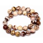  натуральный камень Power Stone g3-3322A этот месяц 30%OFF Brown Zebra jasper 12mm 1 полосный 39cm через . игла, инструкция,1m резина имеется бесплатная доставка 