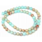 天然石 パワーストーン　　g3-3392A　　薄色 インペリアルジャスパー 6mm 1連37cm 通し針、解説書、1ｍゴム付き 送料無料有