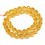 天然石 パワーストーン　　g3-38C　　黄水晶 ゴールドシトリン 10mm 64面カット 5A 1連39cm 通し針、解説書、1mゴム付き ブラジル産