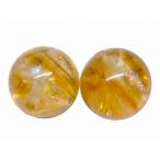 天然石 パワーストーン　　g3-38Q　　虹入り シトリン 黄水晶 8mm AA 1粒売り 送料無料有