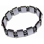 天然石 パワーストーン　　g3-836F　　今月半額 わけあり ヘマタイト 磁気あり 磁有 17mm×11mm／6mm バングル 内径19cm ブレスレット