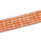 ショッピング半額以下 天然石 パワーストーン　　H3-19R　　工場処分品特価 今月半額以下 わけあり ヘマタイト キャロットオレンジ 磁気あり 8mm×5 カット 1連40cm 通し針等付き