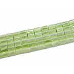 天然石 パワーストーン　　H3-20S　　工場処分品特価 今月半額以下 わけあり ヘマタイト 薄黄緑 磁気あり 8mm×5 カット 1連39cm 通し針等付き