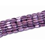 天然石 パワーストーン　　H3-23C　　工場処分品特価 今月半額以下 わけあり ヘマタイト モーブパープル 磁気あり 12mm×6mm 1連82cm 通し針、解説書、1mゴム付