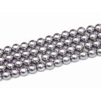 天然石 パワーストーン　　H3-24R　　工場処分品特価 今月半額以下 わけあり ヘマタイト シルバー 銀 磁気あり 10mm 1連40cm 通し針 ゴムなど付き 送料無料有