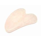 天然石 パワーストーン　k3-2Q 　特級 かっさプレート ハート型 Y型 ローズクォーツ ポーチ付き   美容・マッサージ用 マッサージ