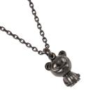 シルバー ネックレス パンダ Silver925 SILVER ユニセックス HIPANDA×GARDELコラボ ネックレス ブラックコーティング