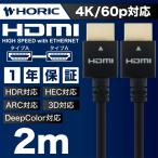 HDMI кабель 2m тонкий compact 18Gbps 4K 60p HDR телевизор монитор соответствует черный HDM20-496BK HORIC