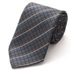 MICHIKO LONDON Michiko London бренд галстук сделано в Японии запад . тканый шелк 100% Jaguar do тканый проверка (B рисунок : серый )