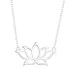 Yahoo! Yahoo!ショッピング(ヤフー ショッピング)SHEGRACE シルバー925 蓮の花 ロータス フラワー プラチナ ネックレス 純銀 ジュエリー 40cm …