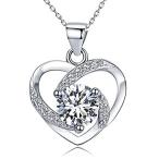 Yahoo! Yahoo!ショッピング(ヤフー ショッピング)Soyuluy S925 スターリングシルバー ハート型 ネックレス レディース ハートペンダント 誕生日用