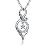 Yahoo! Yahoo!ショッピング(ヤフー ショッピング)I Love You to The Moon and Back ネックレス 925スターリングシルバー ペンダント ネックレス 星と月 ジュエリー ギ