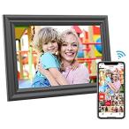 ショッピングデジタルフォトフレーム FRAMEO Smart WiFi デジタル フォトフレーム おしゃれ 10.1 Inch デジタル Photo Frame, 16GB Stora
